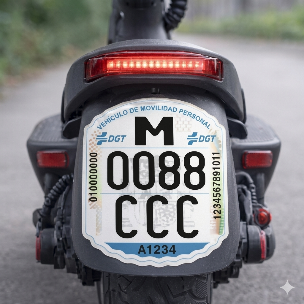 Etiqueta VMP – Matrícula Identificativa para Patinetes Eléctricos